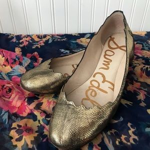 Sam Edelman Gold Flats
